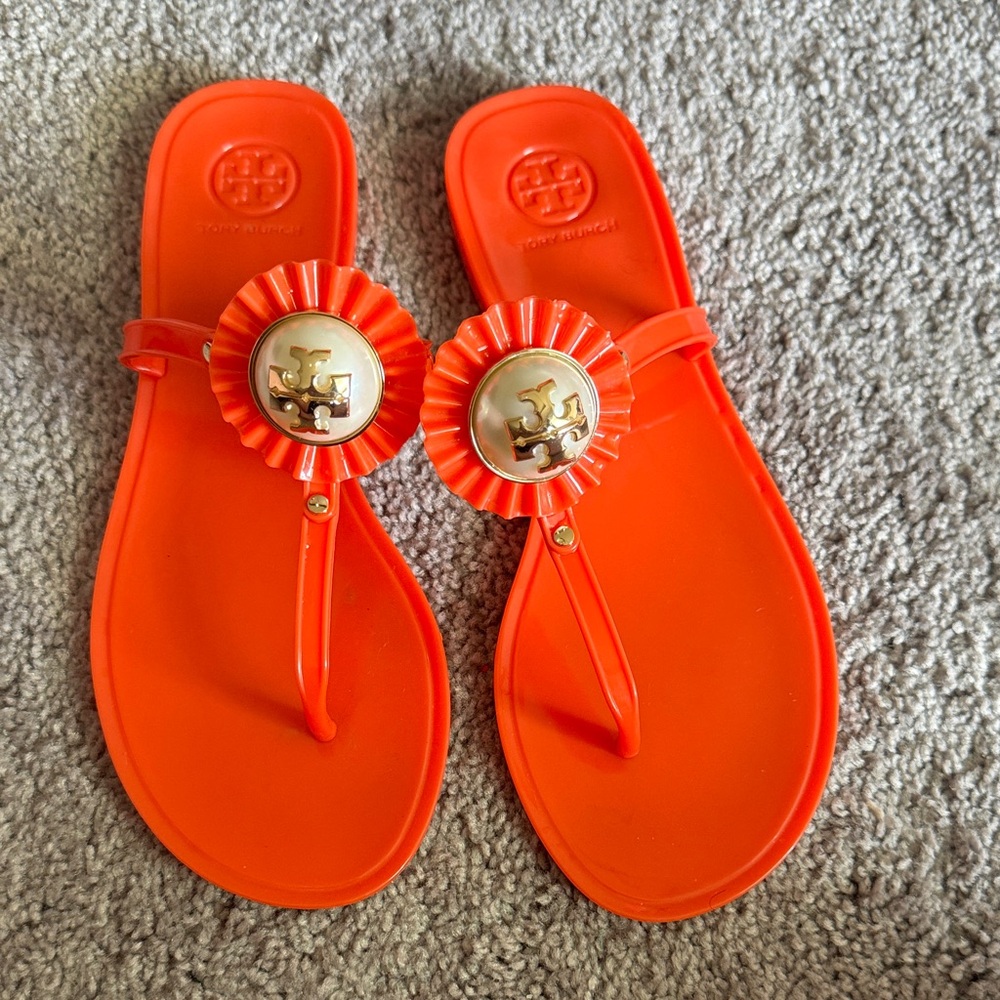 Tory Burch Orange Sandals